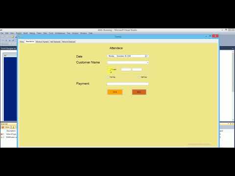 attendance management system in vb.net in visual studio