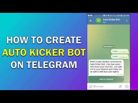 How to create Auto Kicker Bot on Telegram using PHP full easy tutorial