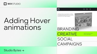 Creating Hover animations | Wix Studio