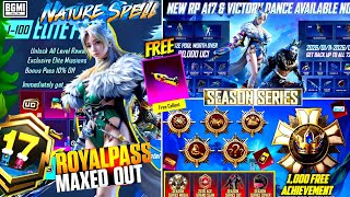 BGMI 4.2 SEASON MEDAL | BGMI A17 ROYAL PASS IS HERE | A17 ROYAL PASS 1 TO 100RP REWARDS | RP UPGRADE