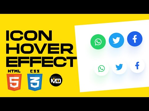 Icon Hover Effect with CSS #css #html  #webdesign #coding