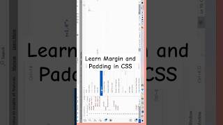 Learn  margin padding in CSS #webdevelopmentforbeginners #webdevelopment #html5 #webdesigner