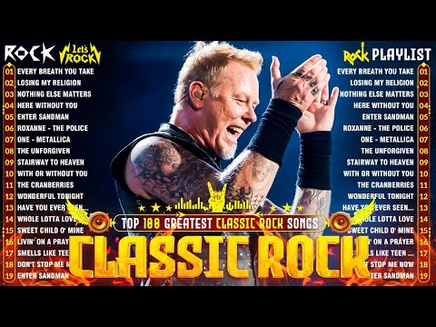 Jame Hetfield, Gun N' Rose, Metallica, Nirvara, Queen 🎸Best Classic Rock Playlist 70s 80s 90s