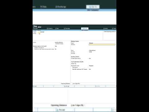 tally prime Main lagder kaise banaye #shortvideo #tallycounter #computereducation