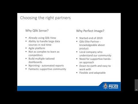 Northumbria Police - Case Study - Qlik Sense - Choosing an Analytics Solution Provider