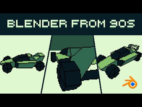 Looks Like a 90s Game, But It’s Blender