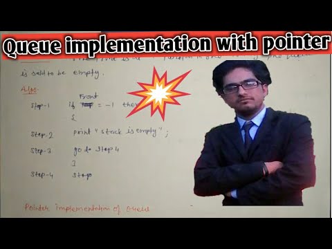 Queue implementation with pointer|| Data structure