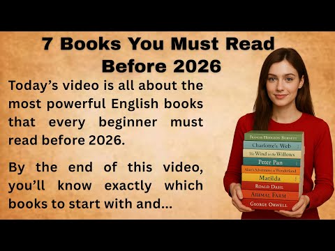 7 English Books Every Beginner Must Read Before 2026 || Bookish English