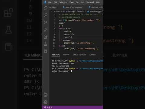 Python Program to check Armstrong Number
