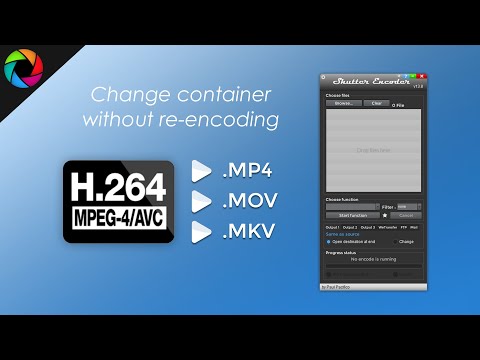 Rewrap a video file to another extension