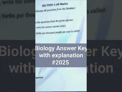 ICSE Biology 2025 Answer Key with Detailed Explanations! 📚✨ #icse2025 #icseboard #GradeGain