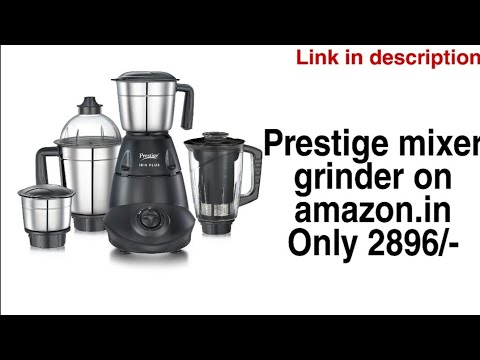 Prestige Iris 750 Watt Mixer Grinder with 3 Stainless Steel Jar + 1 Juicer Jar | Link in description