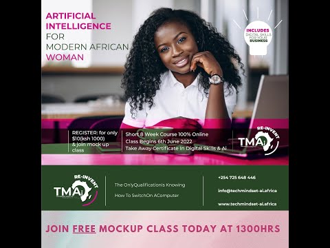 ARTIFICIAL INTELLIGENCE FOR THE MODERN WOMAN MOCKUP CLASS