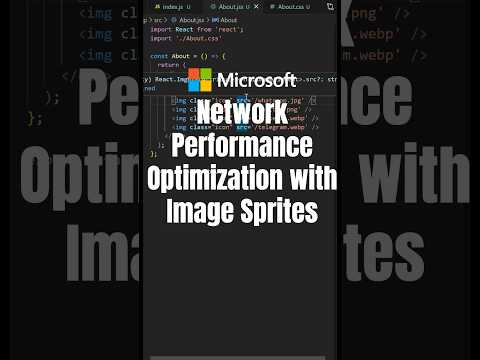 Network Performance Optimization with Image Sprite in ReactJs #coding #frontendinterview #shorts