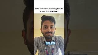 Best✨️ Mock Test🔥 for Banking Exams🎖#sbipo #motivation #shorts #short #ytshorts #sbiclerk#bankexams