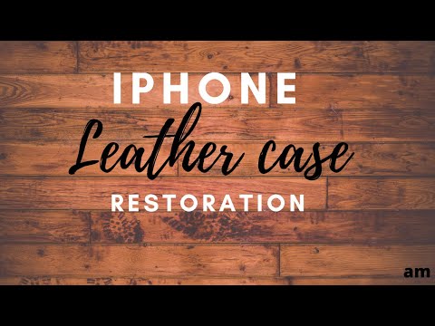 How to clean iPhone 11 Pro Max Brown Leather case- Restoration- DIY