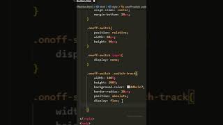 Create On-Off Switch Button Using HTML and CSS | Toggle Switch Button #html #css #webdevwithrajeev