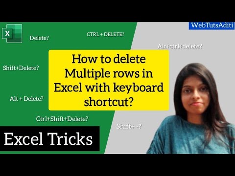 Excel Tricks| How to delete multiple rows in Excel using keyboard shortcut? #excel #excelshortcuts