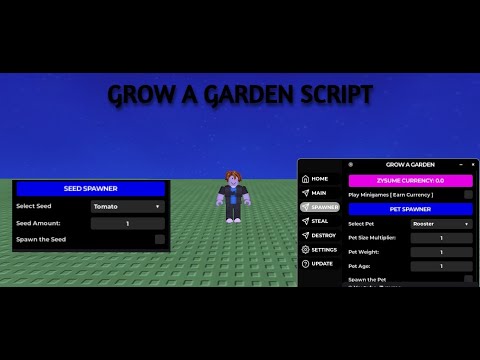 ROBLOX Grow a Garden Script | Pet & Seed Spawner And More