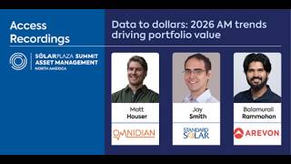 Solarplaza Webinar | Data to dollars  2026 AM trends driving portfolio value
