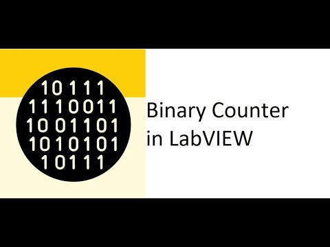 Binary counter (0-15) in LabVIEW | binary digits in labview