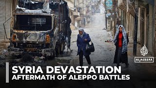 Syrians in Kurdish areas of Aleppo pick up pieces after clashes