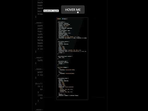 Button hover animation CSS #codewith_sayaib #css #design #uiux #itjobs