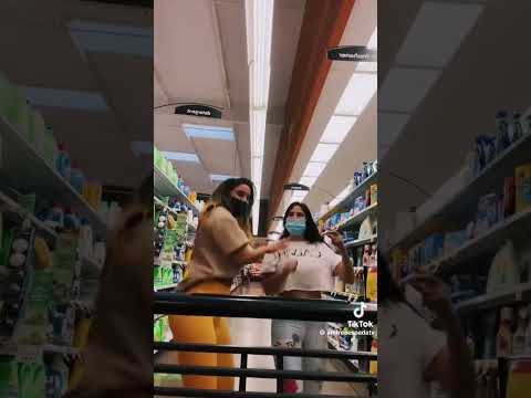 Andrea dancing at the grocery store with her mum #royaltyfamilyshorts #funny