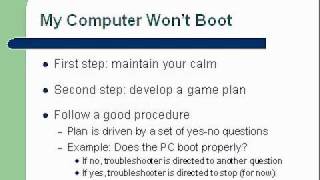 YouTube - A_ Computer Repair Course Chapter 3 part 5 Troubleshooting.flv