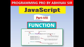 M2-R5 Web Design & Publishing | Functions in JavaScript | JavaScript functions | programmingpro