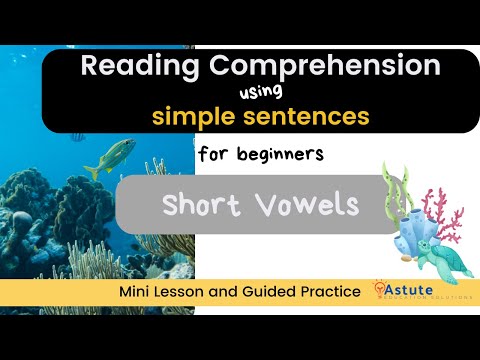 Reading Comprehension using Simple Sentences with Short Vowels