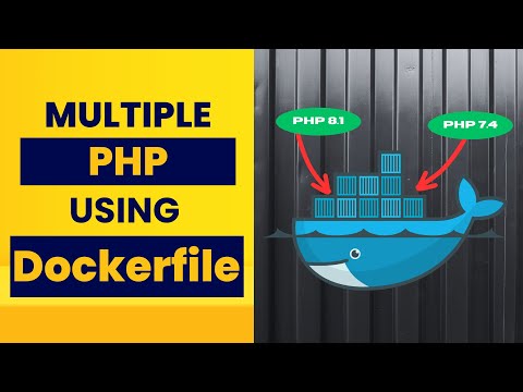 Run multiple PHP versions with docker containers, using Dockerfile