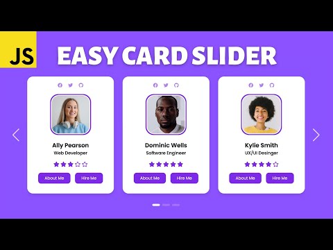 How to make a Card Slider in HTML CSS JavaScript | Carousel Tutorial