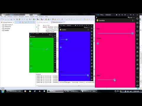 SeekBar | changing background color | Eclipse IDE