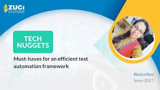 Must-haves for an efficient test automation framework