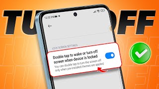 How to Fix Double Tap to Wake or Turn Off Screen Not Working on Xiaomi | Double Tap to Wake Screen