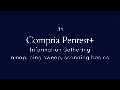 #1 Comptia Pentest+ | Information Gathering | nmap ping sweep, whois and basics of scanning
