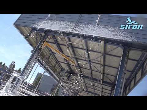 CAF protected Loading Unloading Installation with Foam Powered Oscillating nozzle & Overhead Nozzles