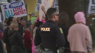 Protest against ICE in downtown Columbia