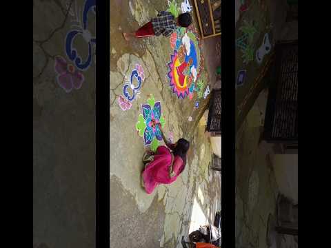 My rangoli #rangoli #rangolidesign #shorts #kolam #youtube #shortfeed #reels #youtubeshorts #viral