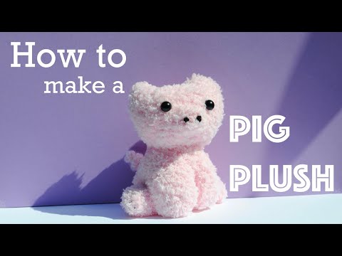 Fuzzy Sock Pig Plushie DIY Tutorial