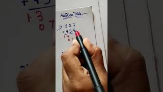 Addition trick | Maths trick #shorts #youtubeshorts #youtube
