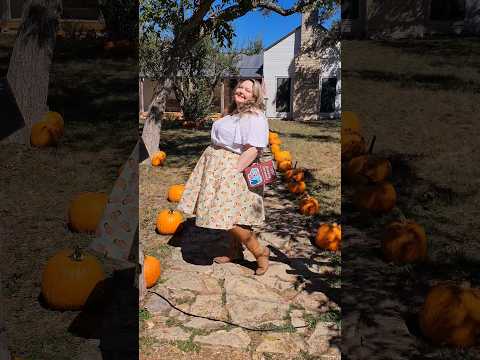 Pumpkin Patch Adventure in My Memade Halloween Skirt! #s9712 #simplicitypatterns