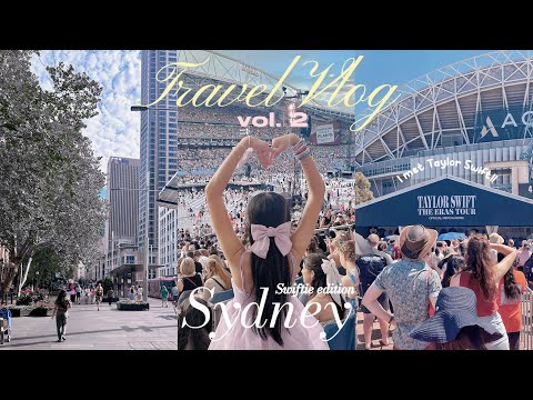 🫧 Sydney travel vlog ツ swiftie edition ♡ The Eras Tour concert, Taylor Swift merch, KPOP, shopping ✨