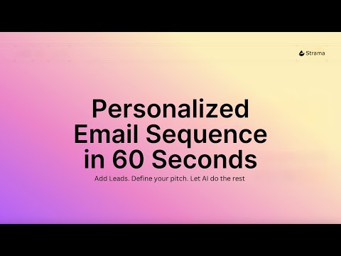 Build a Personalized Email Campaign in 60 Seconds!