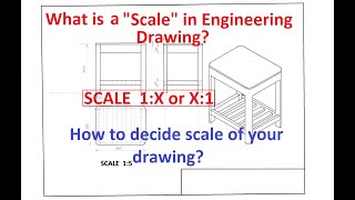 1.8-What is a "Scale" in Engineering Drawing? How to decide scale of your drawing?