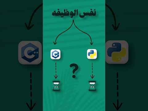 C++ vs Python | الأداء ضد الإنتاجية #دماغ_مبرمج #cpp #Python #تعلم_البرمجة #Programming #برمجة