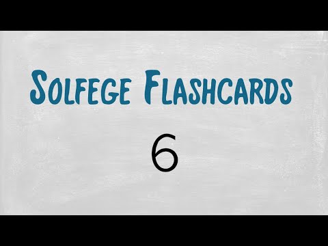 Solfege Flashcards: Set 6