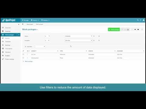 OpenProject - Work packages