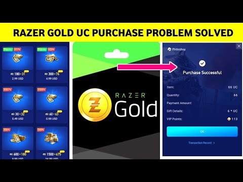 RAZER GOLD UC PURCHASE PROBLEM SOLVED | HOW TO PURCHASE UC WITH RAZER GOLD MIDASBUY